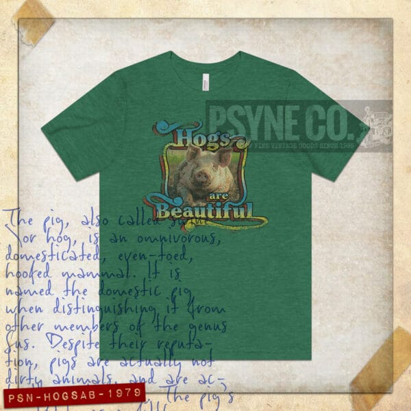 Hogs Are Beautiful 1979 Vintage Men's T-Shirt