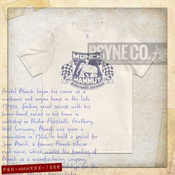 Münch Mammut Motorcycles 1966 Vintage Men's T-Shirt