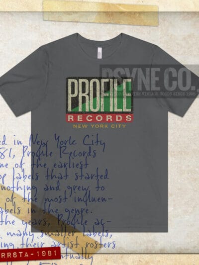 Profile Records Rasta 1981 Vintage Men's T-Shirt