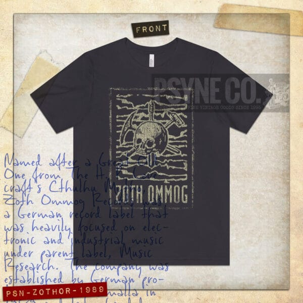 Zoth Ommog Records 1989 F/B Vintage Men's T-Shirt
