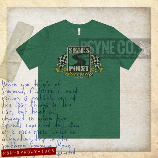 Sears Point Raceway 1968 Vintage Men's T-Shirt